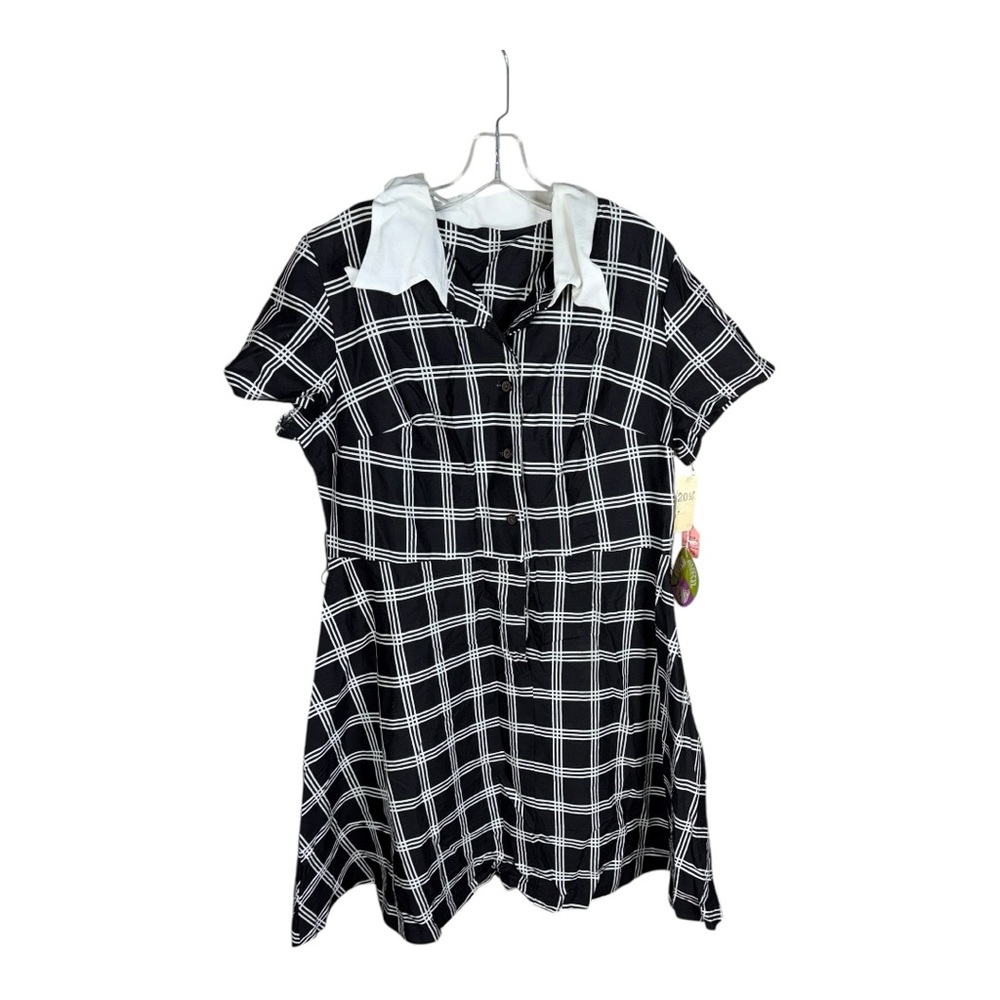 Vintage, New Black‎ and White Plaid Dress